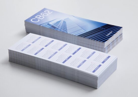 Materiali di prestigio per calendari segnalibri: Symbol Card e Sirio White White