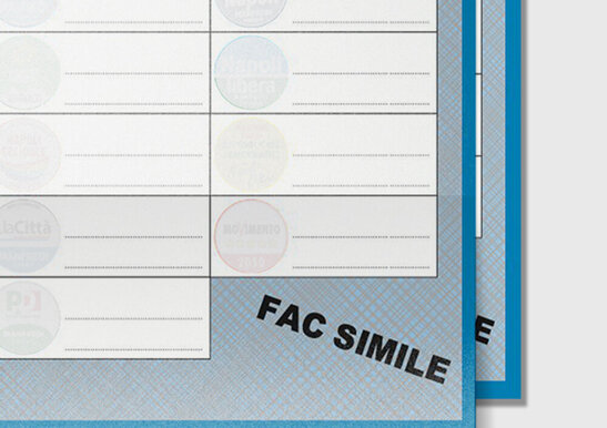 Personalizzazione e stampa conveniente di fac-simili elettorali con spedizione gratuita