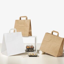 Immagine modello shopper take away maniglia piatta