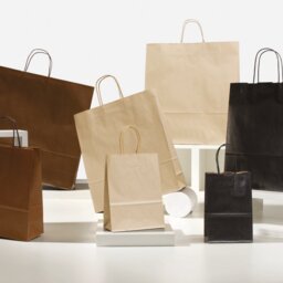 Immagine modello shopper colorati su sealing maniglia ritorta